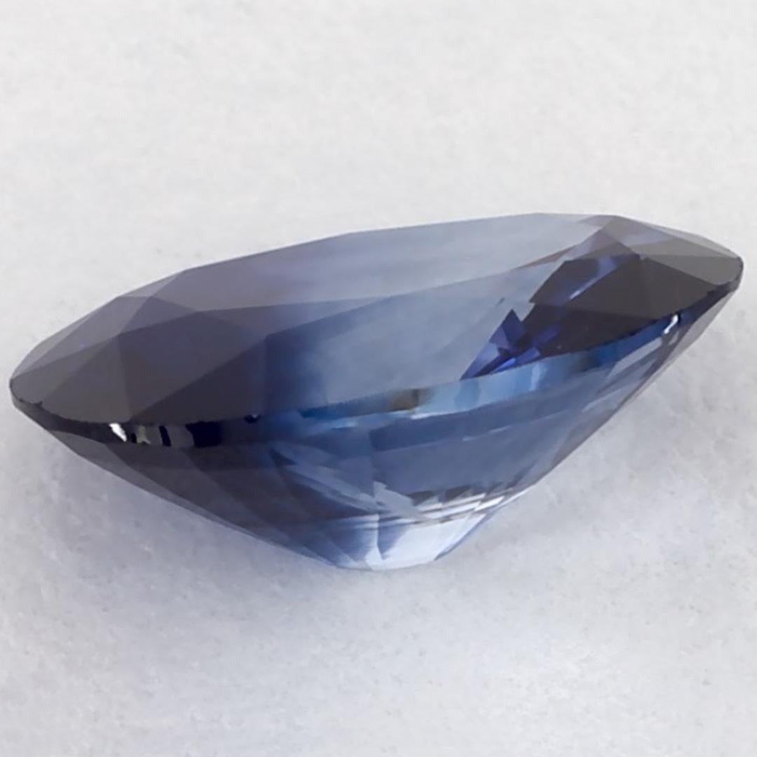1.21 carati di zaffiro blu ovale sfuso in vendita 2