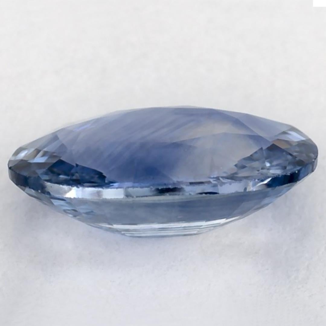 1.21 carati di zaffiro blu ovale sfuso in vendita 3