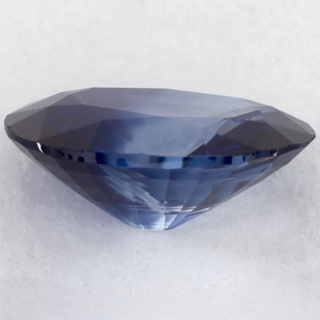 1.21 carati di zaffiro blu ovale sfuso in vendita 3