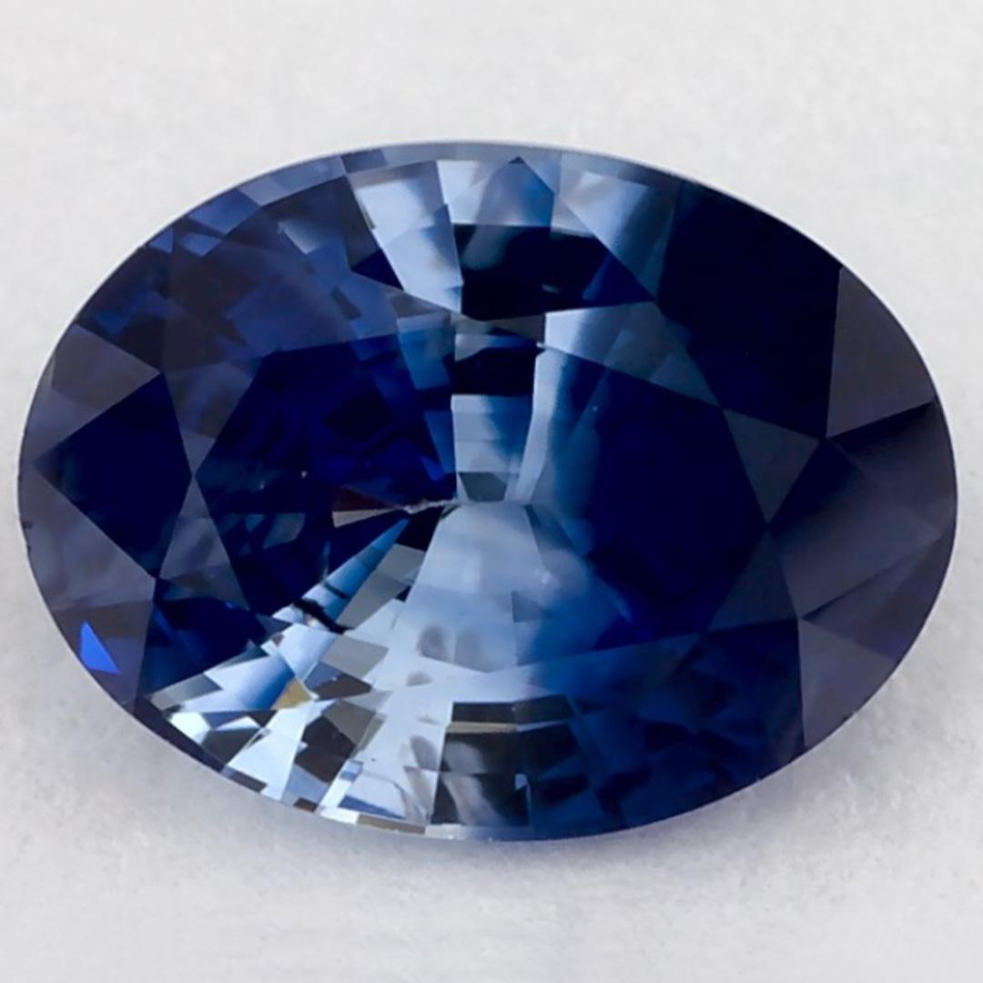 1.21 Ct Blue Sapphire Oval Loose Gemstone