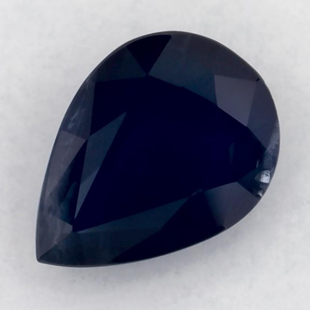 1.21 Karat Blauer Saphir Birne Loser Edelstein (Tropfenschliff) im Angebot
