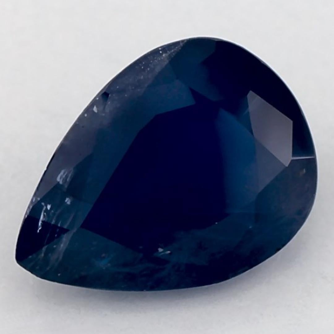 1.21 Karat Blauer Saphir Birne Loser Edelstein (Tropfenschliff) im Angebot