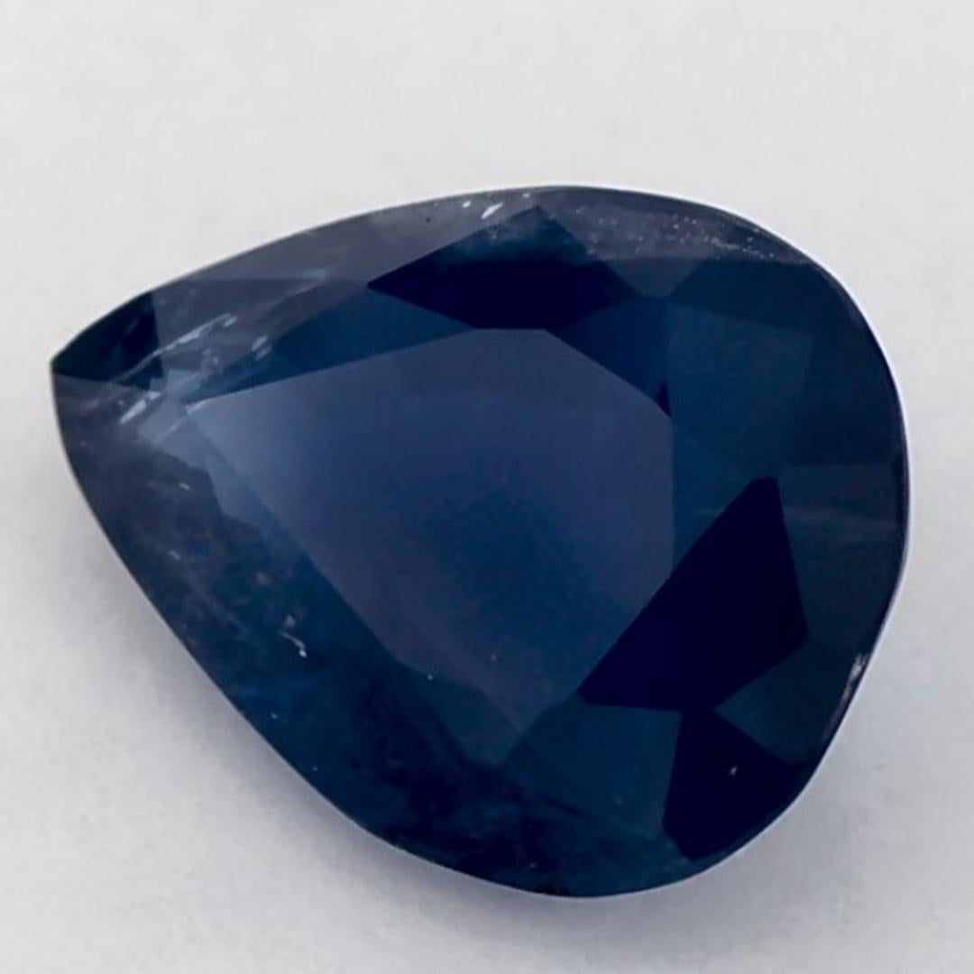 1.21 Karat Blauer Saphir Birne Loser Edelstein im Zustand „Neu“ im Angebot in Fort Lee, NJ