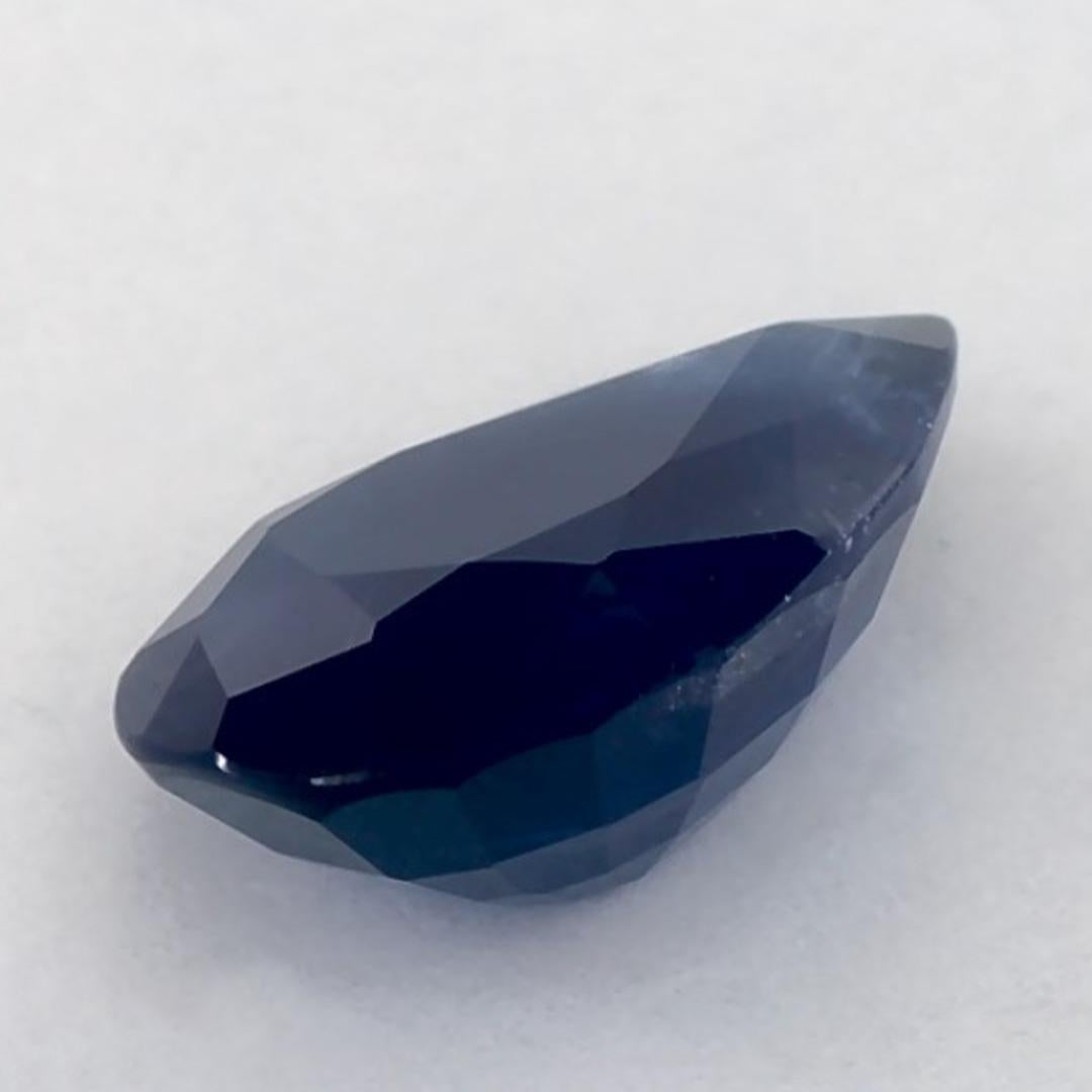 1.21 Karat Blauer Saphir Birne Loser Edelstein im Angebot 2