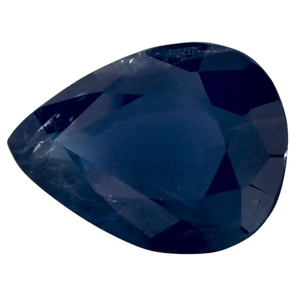 1.21 Ct Blue Sapphire Pear Loose Gemstone