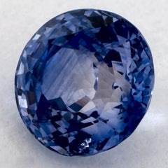1.21 Karat Blauer runder Saphir, loser Edelstein