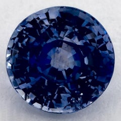 1.21 Ct Blue Sapphire Round Loose Gemstone