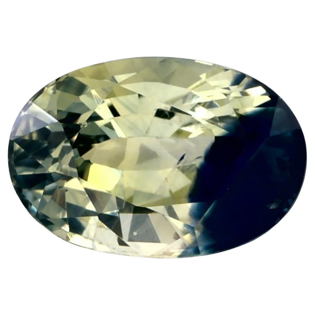 1.21 Ct Green Sapphire Oval Loose Gemstone For Sale