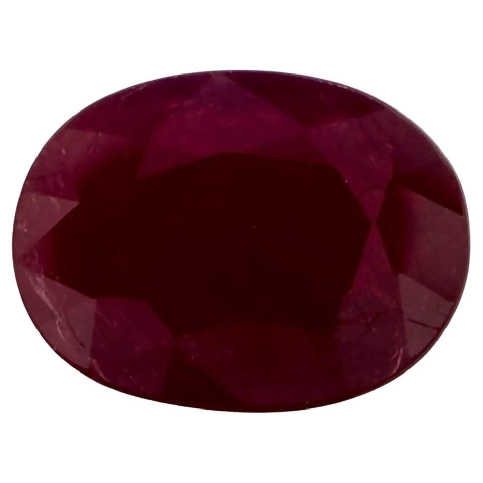 1.21 Ct Ruby Oval Loose Gemstone (pierre précieuse en vrac)