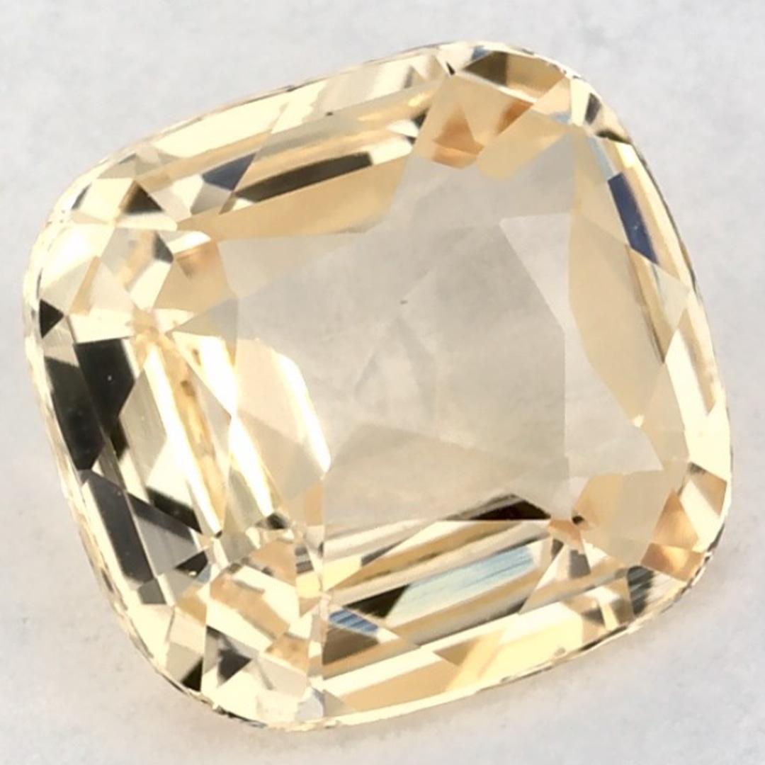 Taglio smeraldo 1.21 carati di zaffiro giallo ottagonale sciolto in vendita