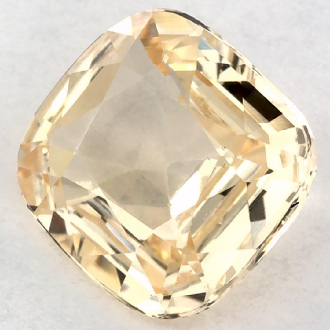 Donna 1.21 carati di zaffiro giallo ottagonale sciolto in vendita