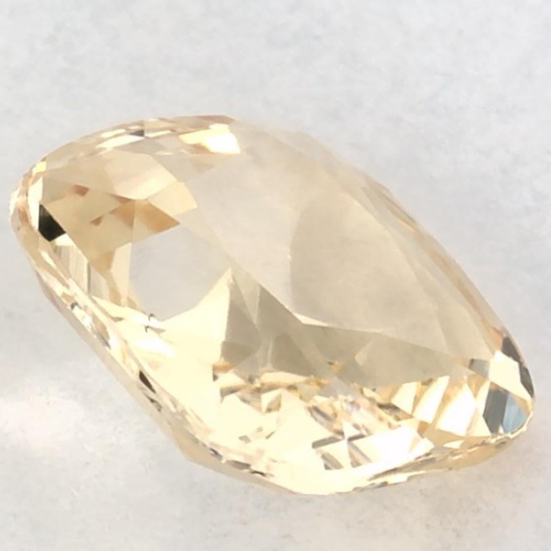 1.21 carati di zaffiro giallo ottagonale sciolto in vendita 1