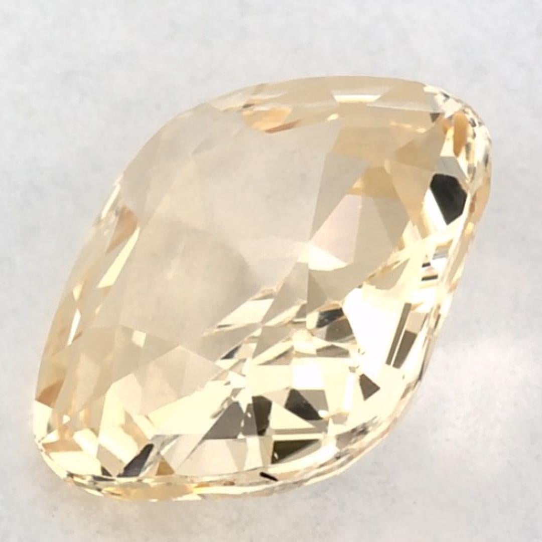 1.21 carati di zaffiro giallo ottagonale sciolto in vendita 3
