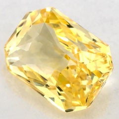 1.21 Ct Yellow Sapphire Radiant Loose Gemstone