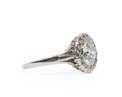 1.21 GIA Certified Carat Diamond Platinum Engagement Ring