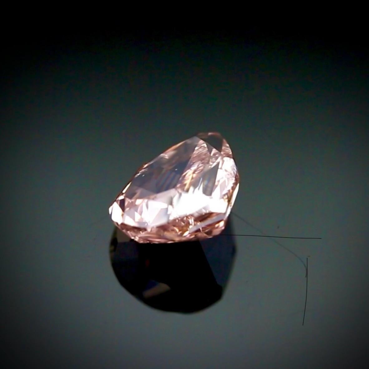 1,21 Birnenform Fancy Brown-Pink Diamond SI2 Reinheit - GIA zertifiziert im Angebot 4
