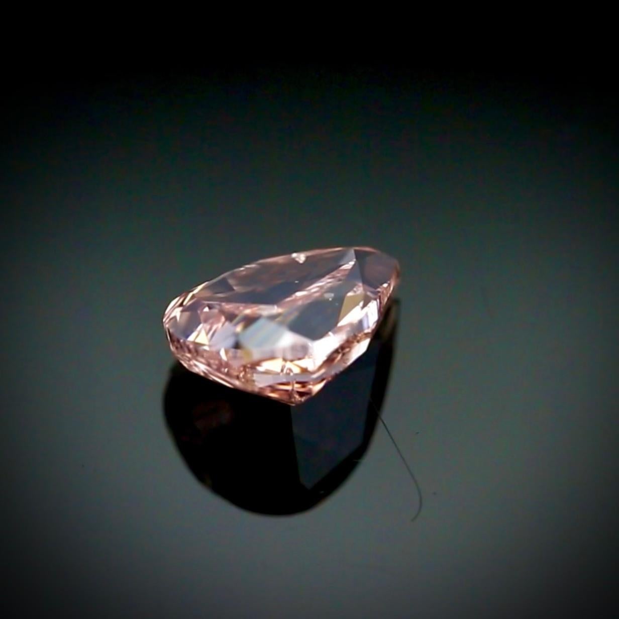 1,21 Birnenform Fancy Brown-Pink Diamond SI2 Reinheit - GIA zertifiziert im Angebot 5