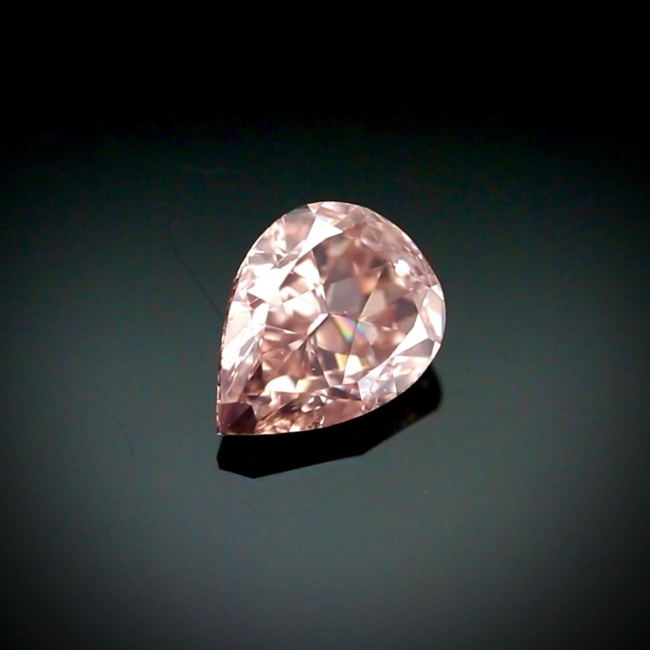 1,21 Birnenform Fancy Brown-Pink Diamond SI2 Reinheit - GIA zertifiziert im Zustand „Neu“ im Angebot in Ramat Gan, IL