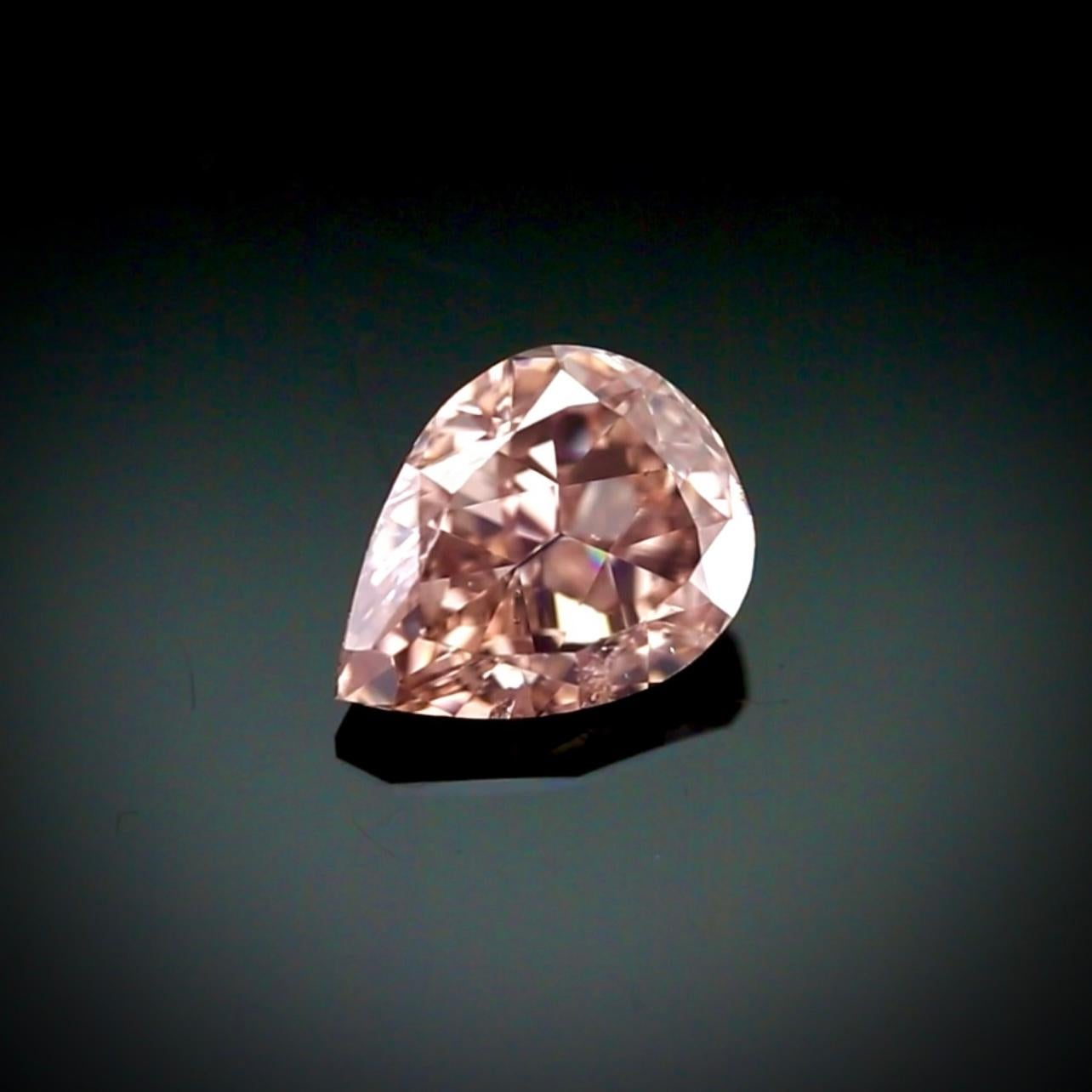 1,21 Birnenform Fancy Brown-Pink Diamond SI2 Reinheit - GIA zertifiziert für Damen oder Herren im Angebot