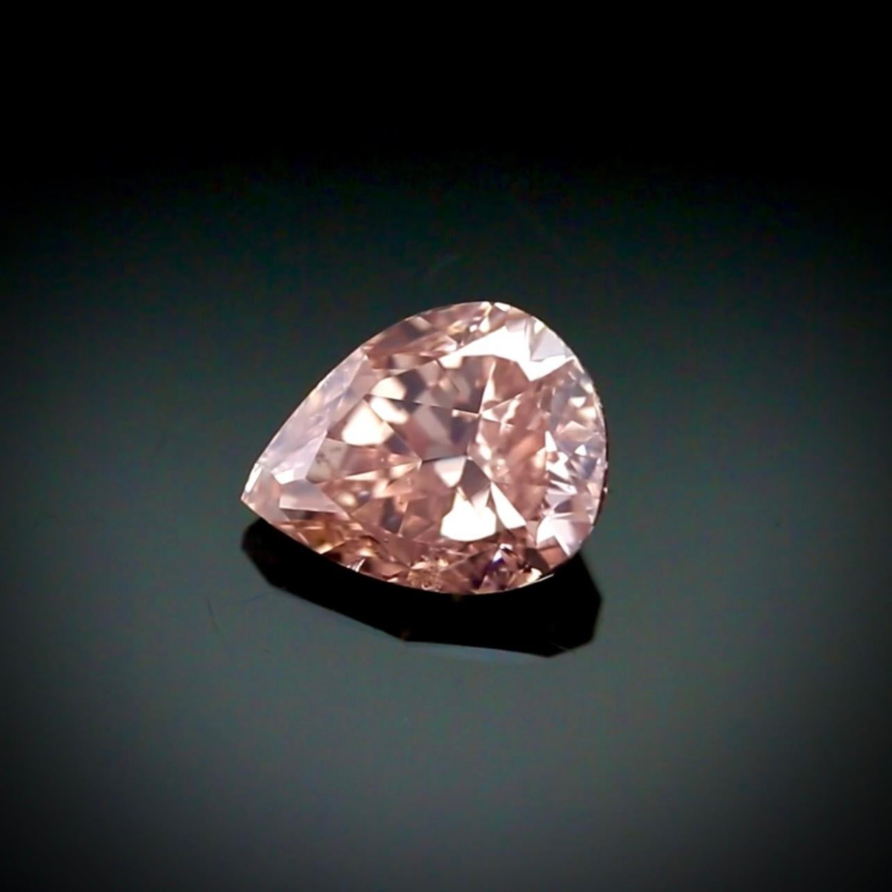 1,21 Birnenform Fancy Brown-Pink Diamond SI2 Reinheit - GIA zertifiziert im Angebot 2