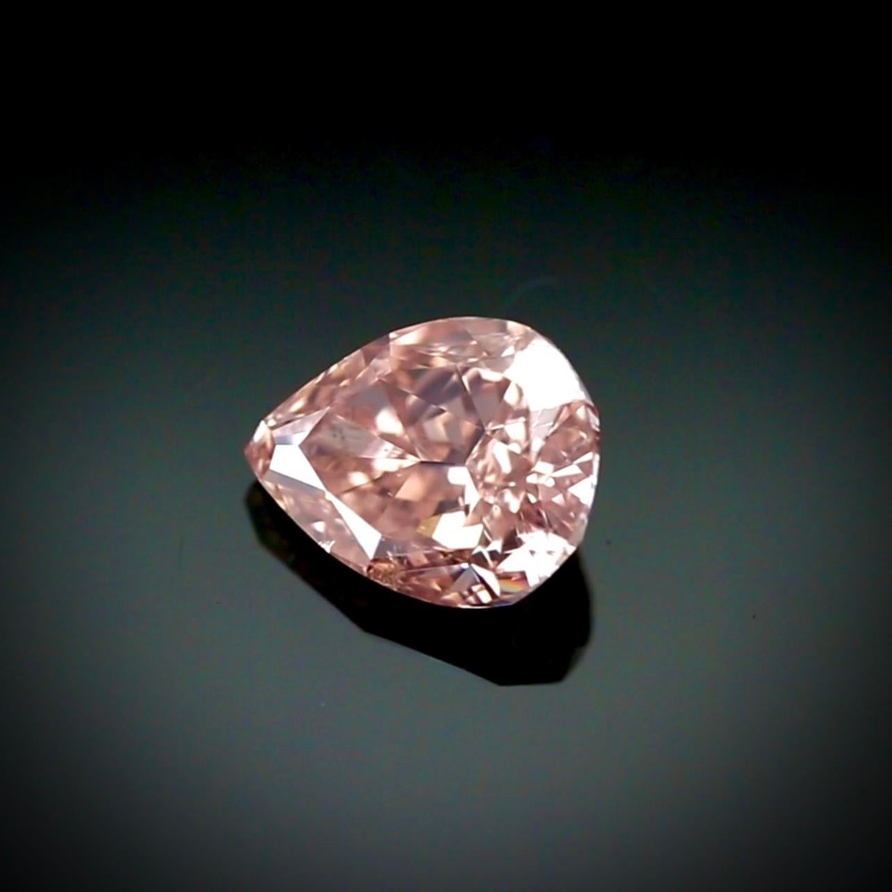 1,21 Birnenform Fancy Brown-Pink Diamond SI2 Reinheit - GIA zertifiziert im Angebot 3