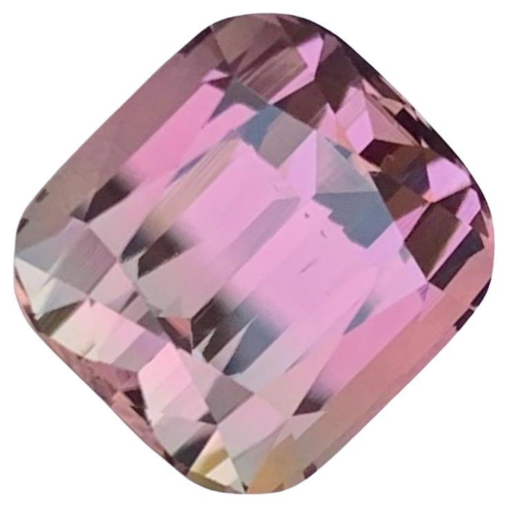 12,10 quilates gema genuina natural facetada de turmalina bicolor en forma de cojín