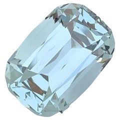 12.10 Carat Natural Loose Aquamarine Long Cushion Shape Gem For Necklace 