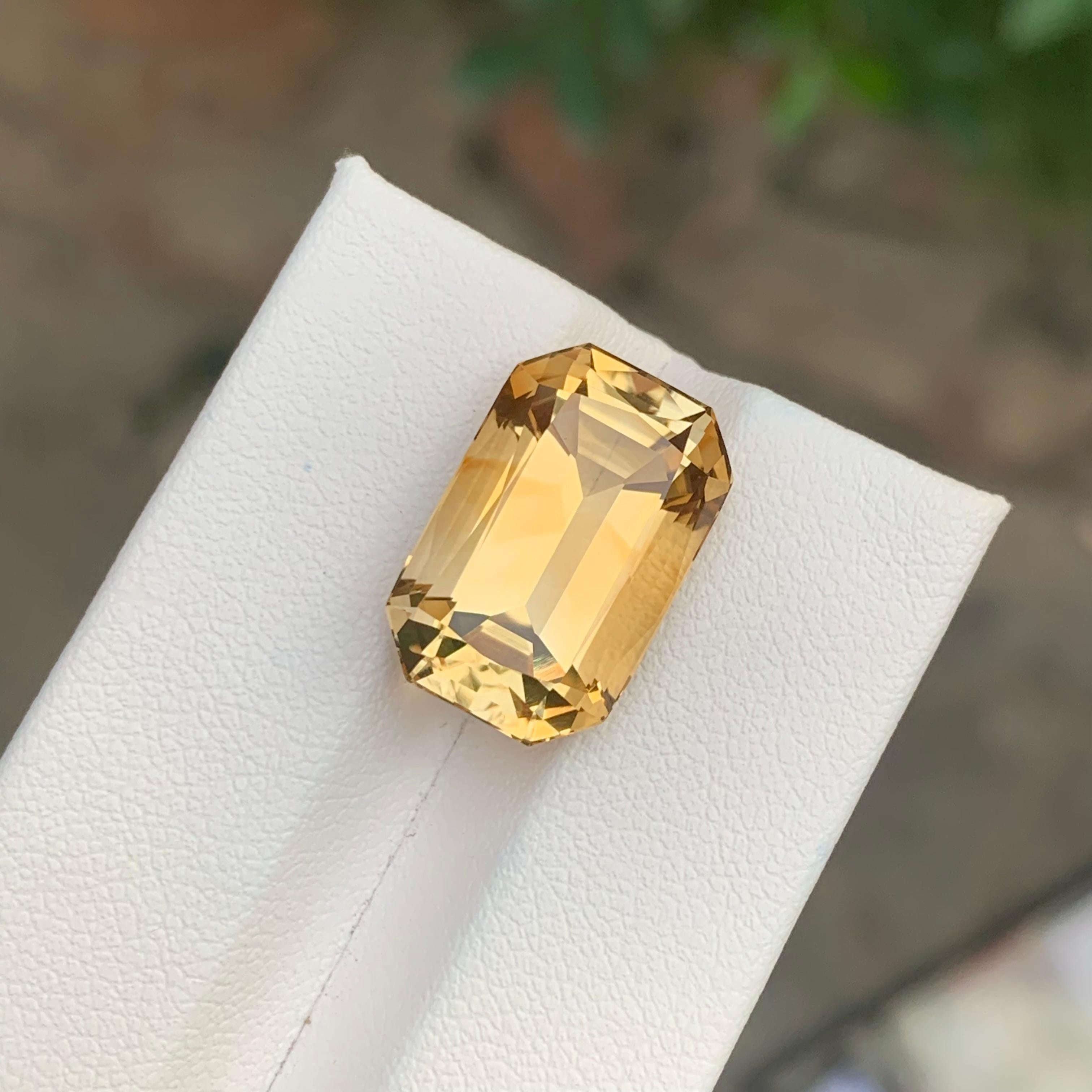 Loose Yellow Citrine

Weight: 12.10 Carats
Dimension: 17 x 11 x 9.1 Mm
Origin: Brazil
Shape: Octagon 
Treatment: Non

Citrine is a vibrant yellow to orange variety of quartz, prized for its warm, sunny hues and positive energy. Its name comes from