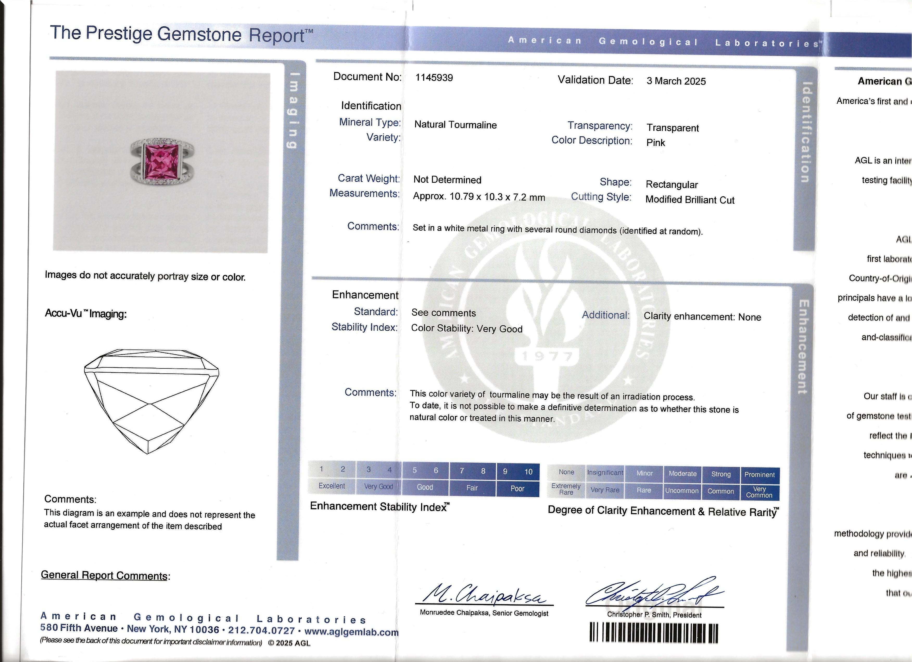 12.10 Carat Pink Tourmaline and Diamond Split Shank Cocktail Ring 14 Karat Gold For Sale 10