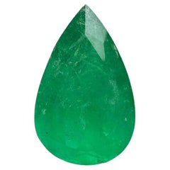 12,11 Quilates 20x13 Esmeralda Verde Colombiana - Gema Natal de Mayo Talla Pera