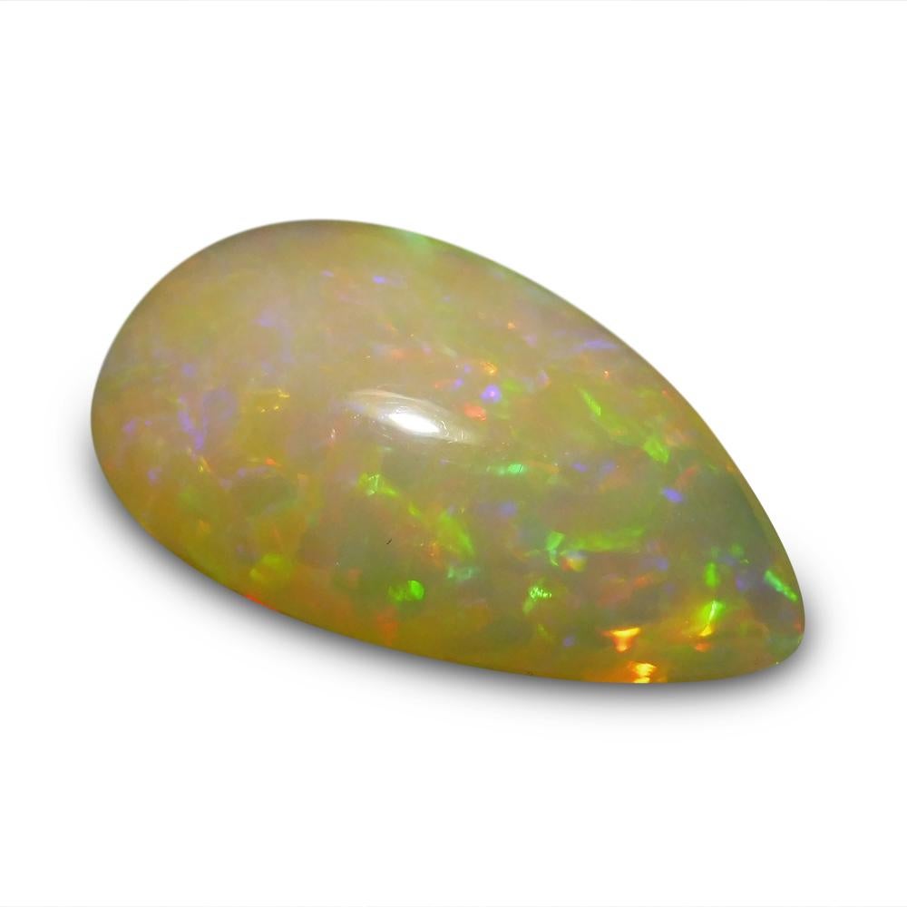 Pear Cut 12.11 ct Pear Cabochon Opal For Sale