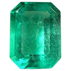 12,11ct GIA zertifiziert gelblich-grüner Smaragdschliff Edelstein 16x12 Echt Mai