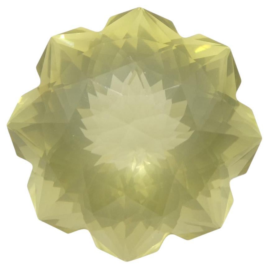 12.13 carats Citrine fleur citron taille fantaisie/ fantaisie