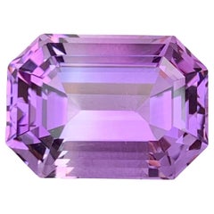 12.15 Carat Natural Loose Amethyst Emerald Shape Gem From Brazil
