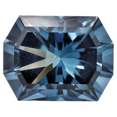 12.17 Carat Precision Cut London Blue Topaz for Pendant Necklaces Loose Gemstone