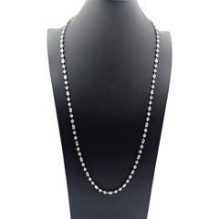 12.18 Carat Diamond White Gold Long Necklace