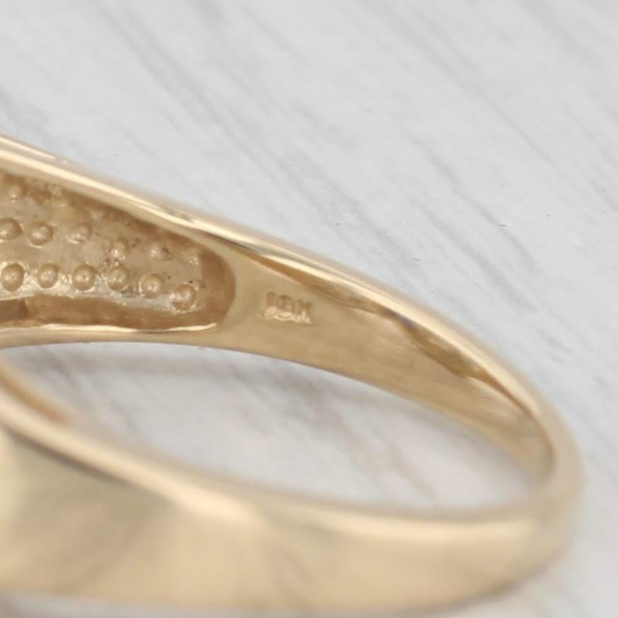 1,21 ctw Oval Blauer Saphir Diamantring 18k Gelbgold Größe 6,5 im Angebot 2