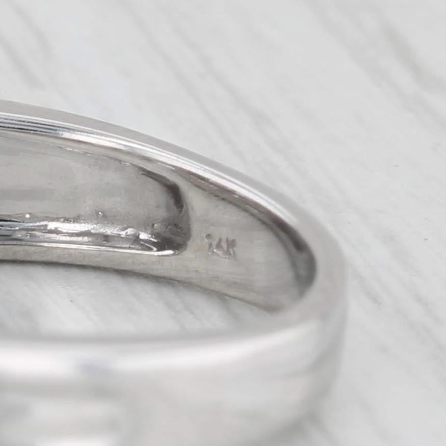 Women's 1.21ctw Round Diamond Engagement Ring 14k White Gold Size 7 For Sale