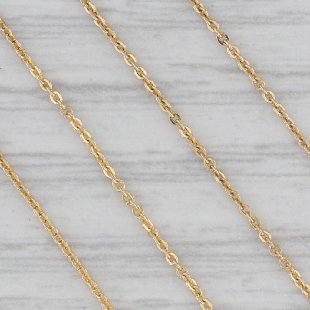 De las mujeres Collar Colgante Gota Diamante Tanzanita 1.21ctw Oro 14k 17-18