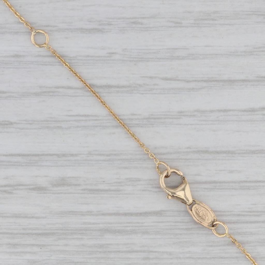 Collar Colgante Gota Diamante Tanzanita 1.21ctw Oro 14k 17-18