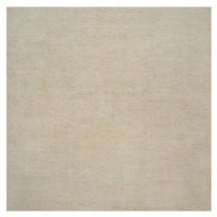 12
1"x12
1" Ivory Hand Knotted Plain Design Lori Buft Gabbeh Square Wool Rug