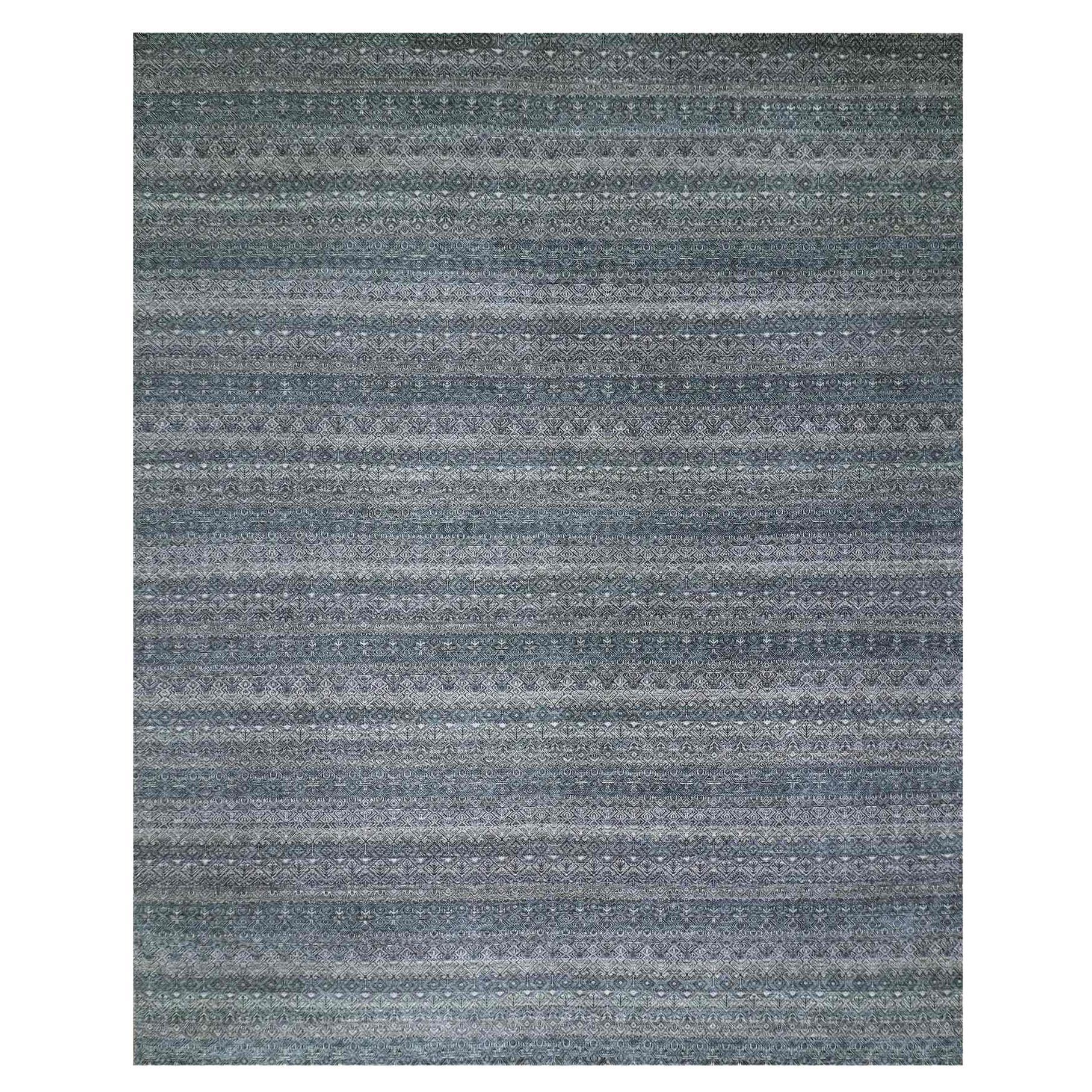 12
1x15
1" Grauer weicher glänzender Wollteppich handgeknüpft Kohinoor Herat XL Orientteppich