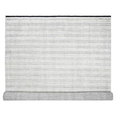 12'1 "x15'1" Elfenbein Modernes Design Wolle & Seide Handgeknüpft Übergroßer Orientteppich