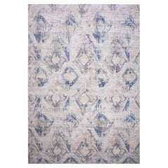 12
1"x15
2" Hand Knotted Ivory with Pastels Modern Silk with Textured Wool Rug