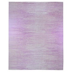 12'1"x15'2" Oversized Thick and Plush Organic Wool Ombre Design Handknotted Rug