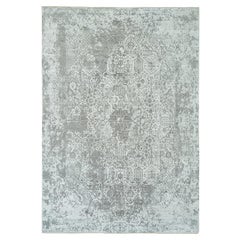 Tappeto Chrome Zoroastrian 12
1 "x17
10" annodato a mano in lana e seta di grandi dimensioni