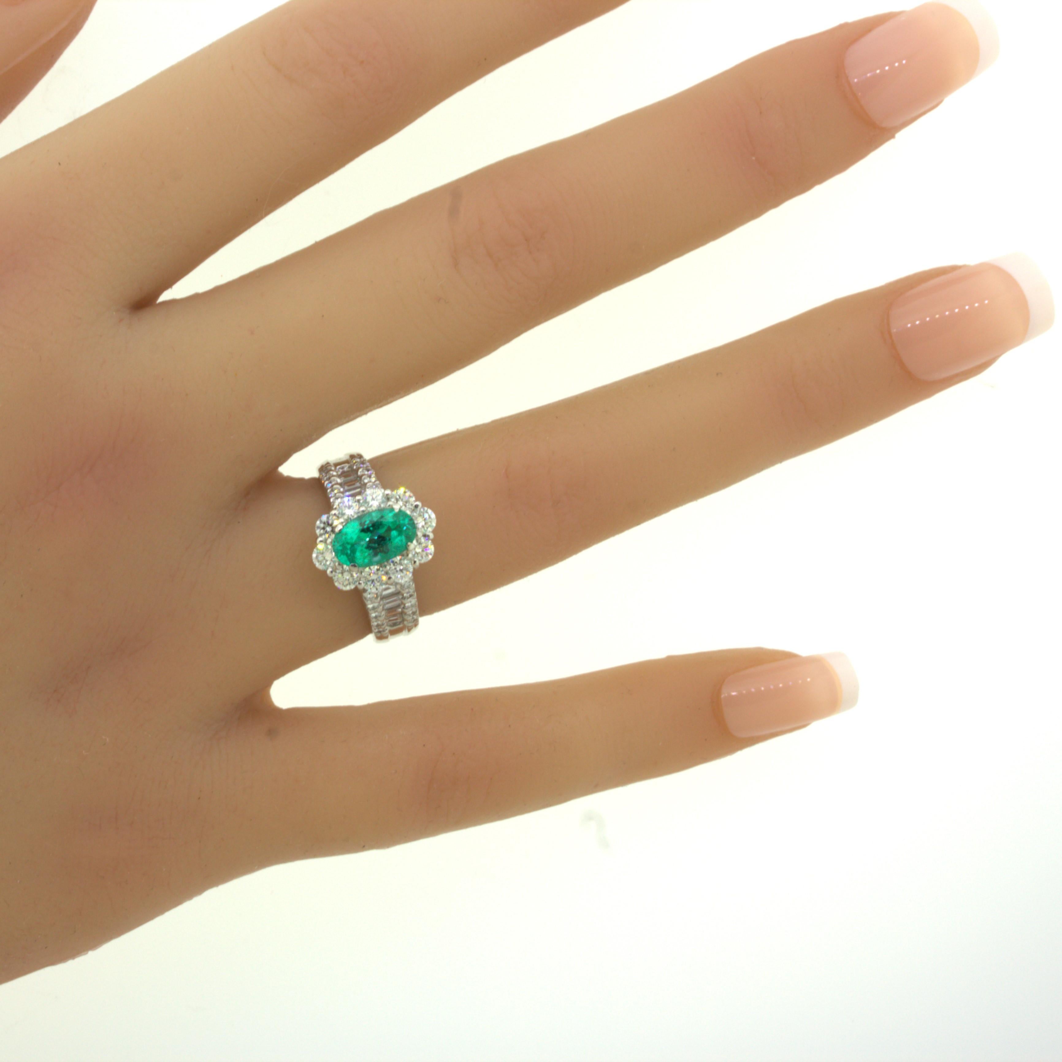 1.22 Carat Brazilian Paraiba Tourmaline Diamond Platinum Ring, GIA Certified 8