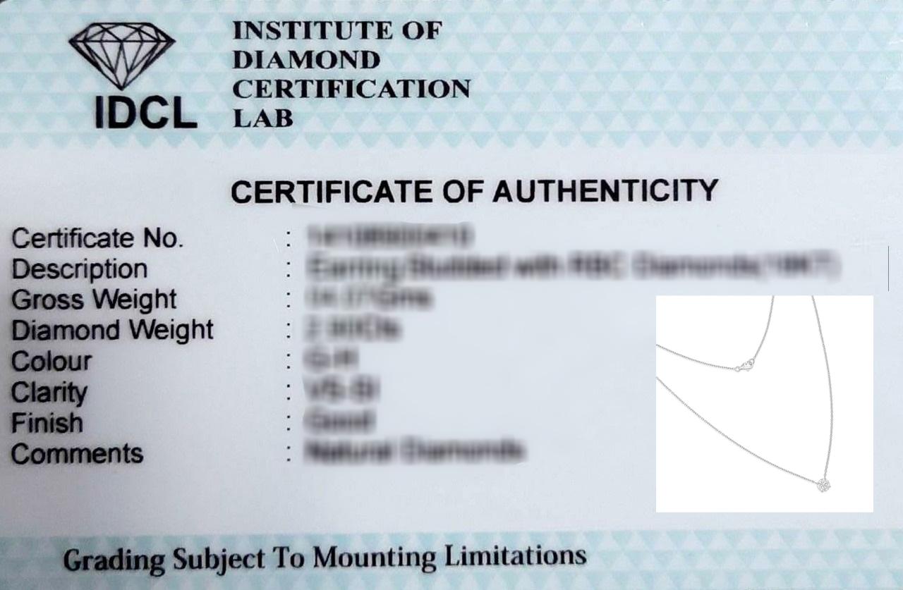 1,22 Karat Brillantschliff Diamant Solitär Anhänger Kette Halskette 18k Weißgold im Angebot 3