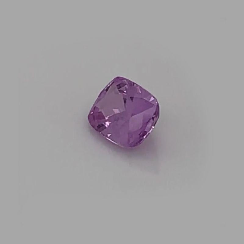 This Cushion shape 1.22-carat Natural Unheated Purplish-Pink sapphire GIA certificate number: 6204624610 has been hand-selected by our experts for its top luster and vibrant unique color. 

We can custom make for this rare gem any Ring/ Pendant/