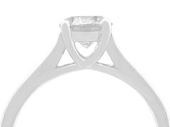1.22 Carat Diamond and Platinum Solitaire Engagement Ring